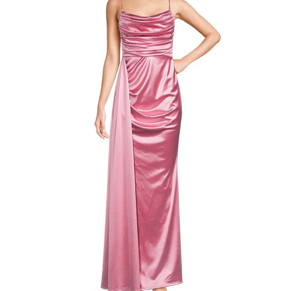 Pink Satin Dress